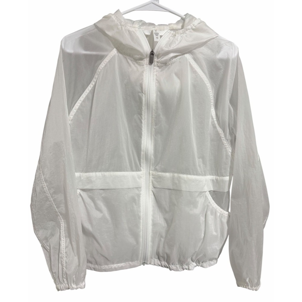 Athleta Skyline Sheer Jacket Bright White Women's Size XXS